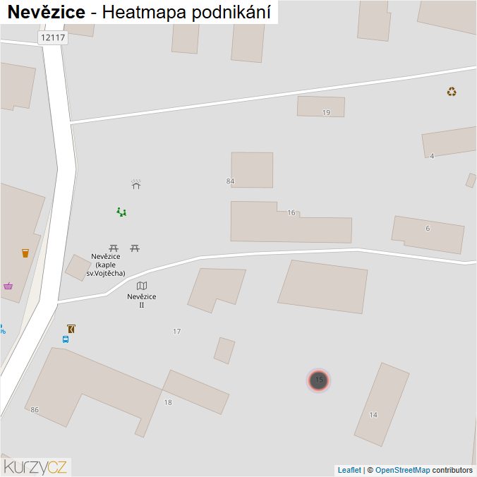 Mapa Nevězice - Firmy v obci.