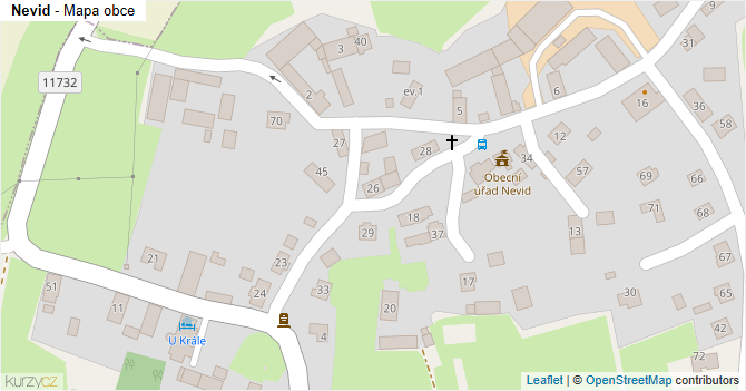 Nevid - mapa obce