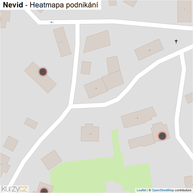 Mapa Nevid - Firmy v obci.