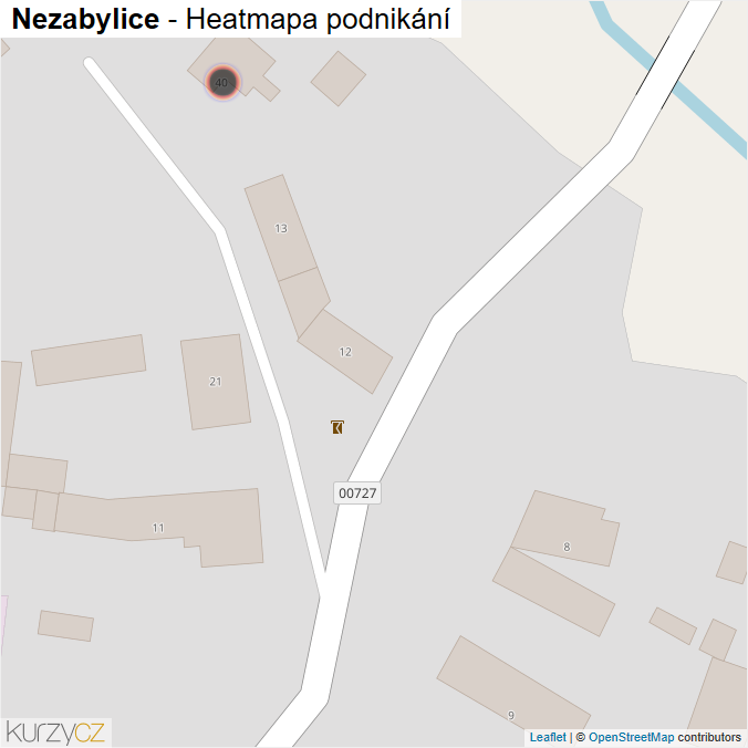 Mapa Nezabylice - Firmy v obci.