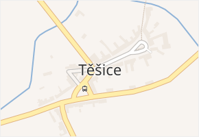Těšice v obci Nezamyslice - mapa části obce
