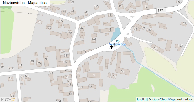 Nezbavětice - mapa obce