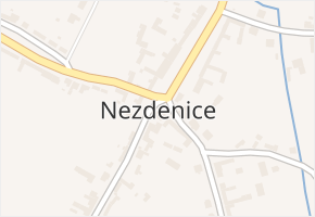 Nezdenice v obci Nezdenice - mapa části obce