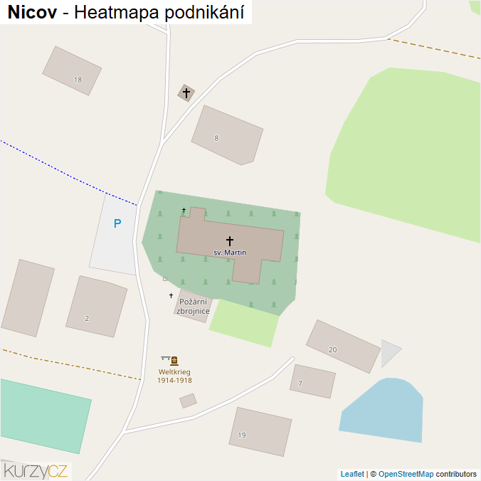 Mapa Nicov - Firmy v obci.