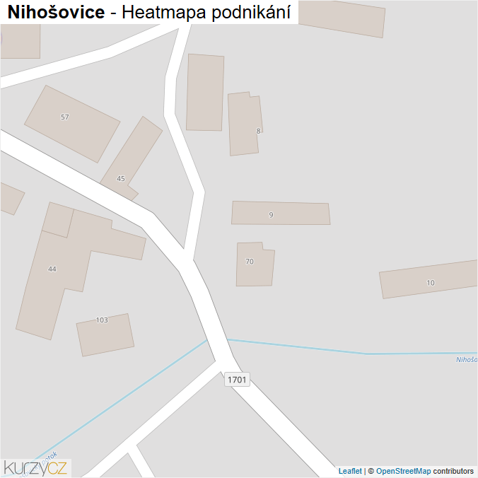 Mapa Nihošovice - Firmy v obci.