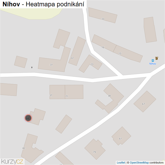 Mapa Níhov - Firmy v obci.