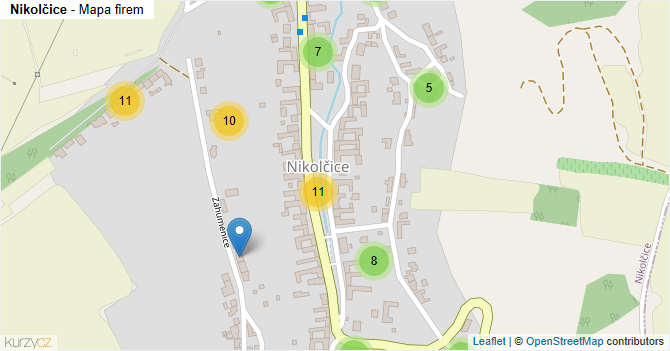 Nikolčice - mapa firem