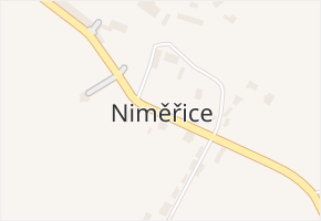 Niměřice v obci Niměřice - mapa části obce