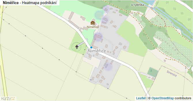Niměřice - mapa podnikání