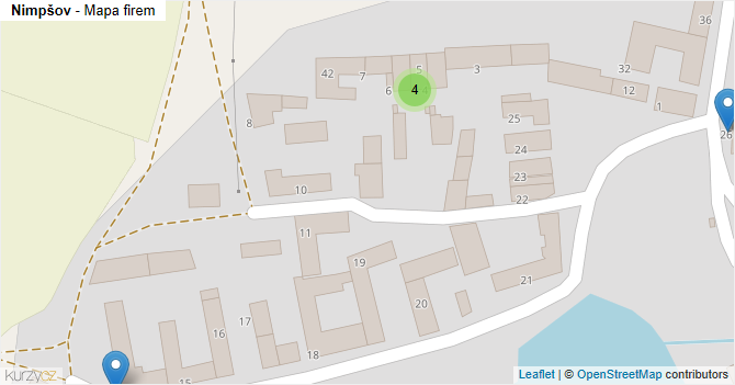 Nimpšov - mapa firem
