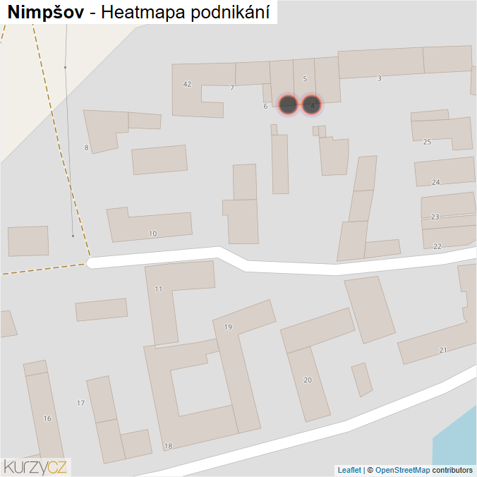 Mapa Nimpšov - Firmy v obci.