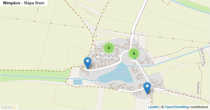 Nimpšov - mapa firem