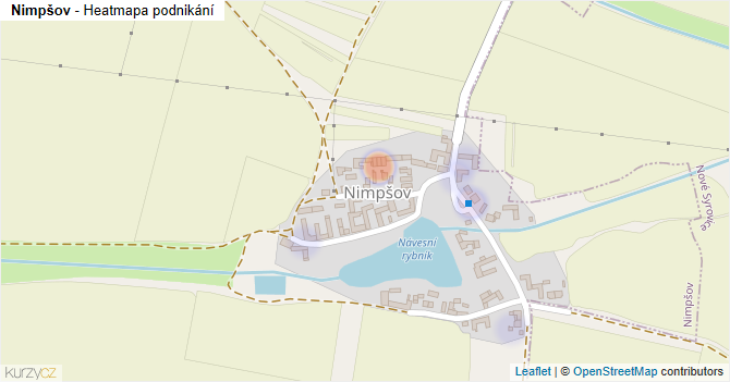Nimpšov - mapa podnikání