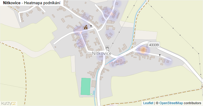 Nítkovice - mapa podnikání
