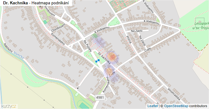 Dr. Kachníka - mapa podnikání