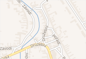 Družební v obci Nivnice - mapa ulice