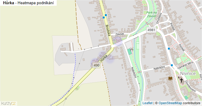Hůrka - mapa podnikání