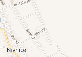 Sídliště v obci Nivnice - mapa ulice
