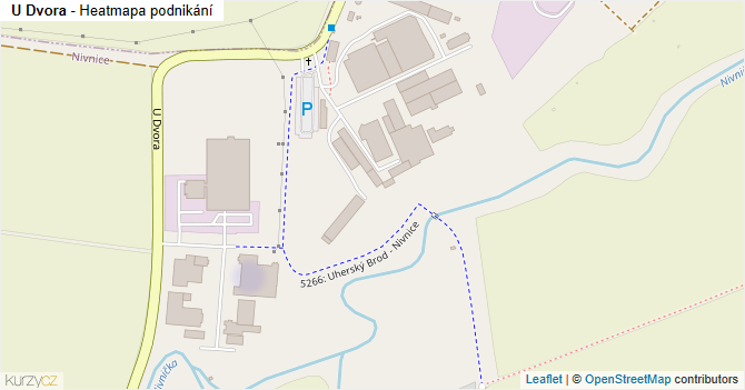 U Dvora - mapa podnikání