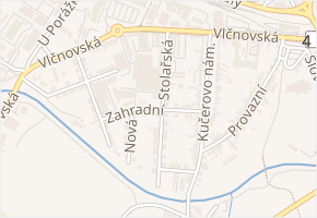 Zahradní v obci Nivnice - mapa ulice