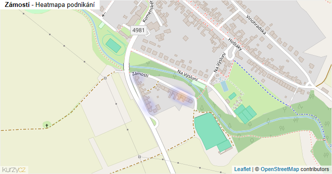 Zámostí - mapa podnikání