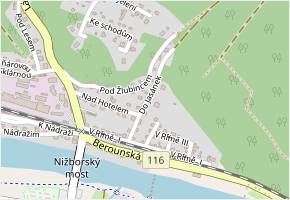 Do Jasánek v obci Nižbor - mapa ulice