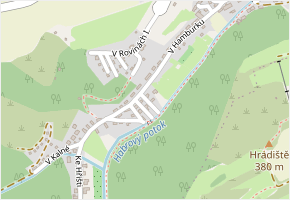 Habrová v obci Nižbor - mapa ulice