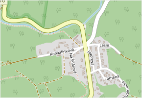 Konvalinková v obci Nižbor - mapa ulice