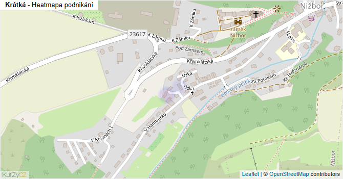 Krátká - mapa podnikání