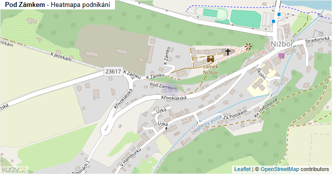 Pod Zámkem - mapa podnikání