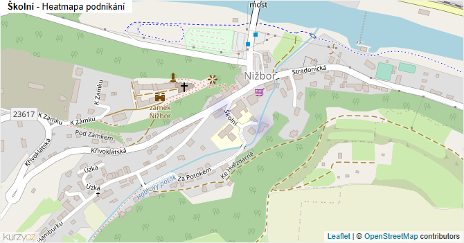 Školní - mapa podnikání