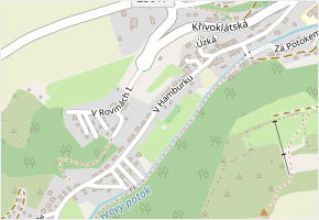 V Hamburku v obci Nižbor - mapa ulice