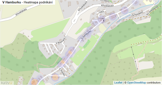 V Hamburku - mapa podnikání