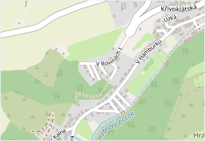 V Rovinách III. v obci Nižbor - mapa ulice