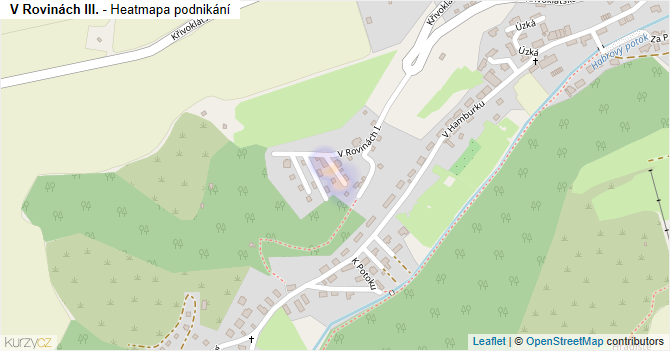 V Rovinách III. - mapa podnikání