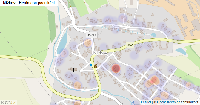 Nížkov - mapa podnikání