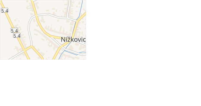 Josefa Ryšánka v obci Nížkovice - mapa ulice