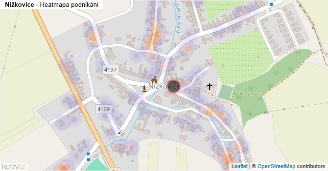 Nížkovice - mapa podnikání