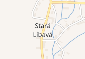 Stará Libavá v obci Norberčany - mapa části obce