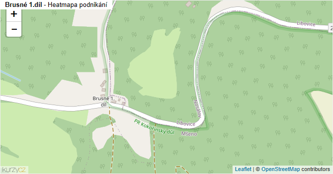 Brusné 1.díl - mapa podnikání