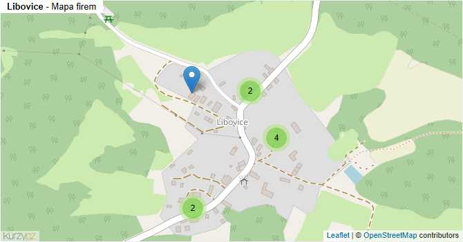 Libovice - mapa firem