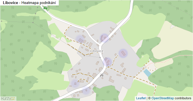 Libovice - mapa podnikání