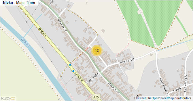 Nivka - mapa firem