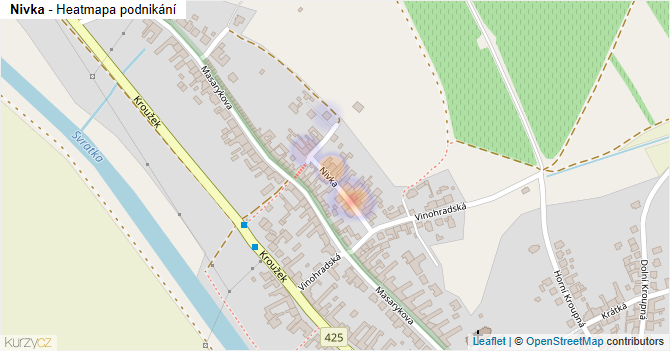 Nivka - mapa podnikání