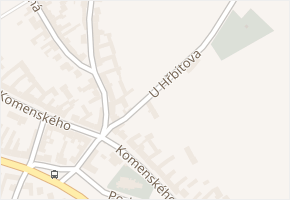 U Hřbitova v obci Nosislav - mapa ulice