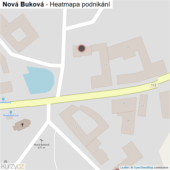 Mapa Nová Buková - Firmy v obci.