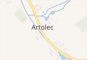 Artolec v obci Nová Bystřice - mapa části obce