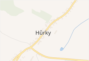 Hůrky v obci Nová Bystřice - mapa části obce