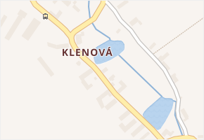 Klenová v obci Nová Bystřice - mapa části obce