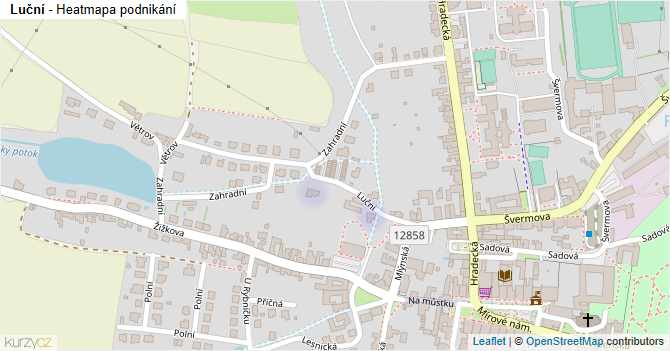 Luční - mapa podnikání